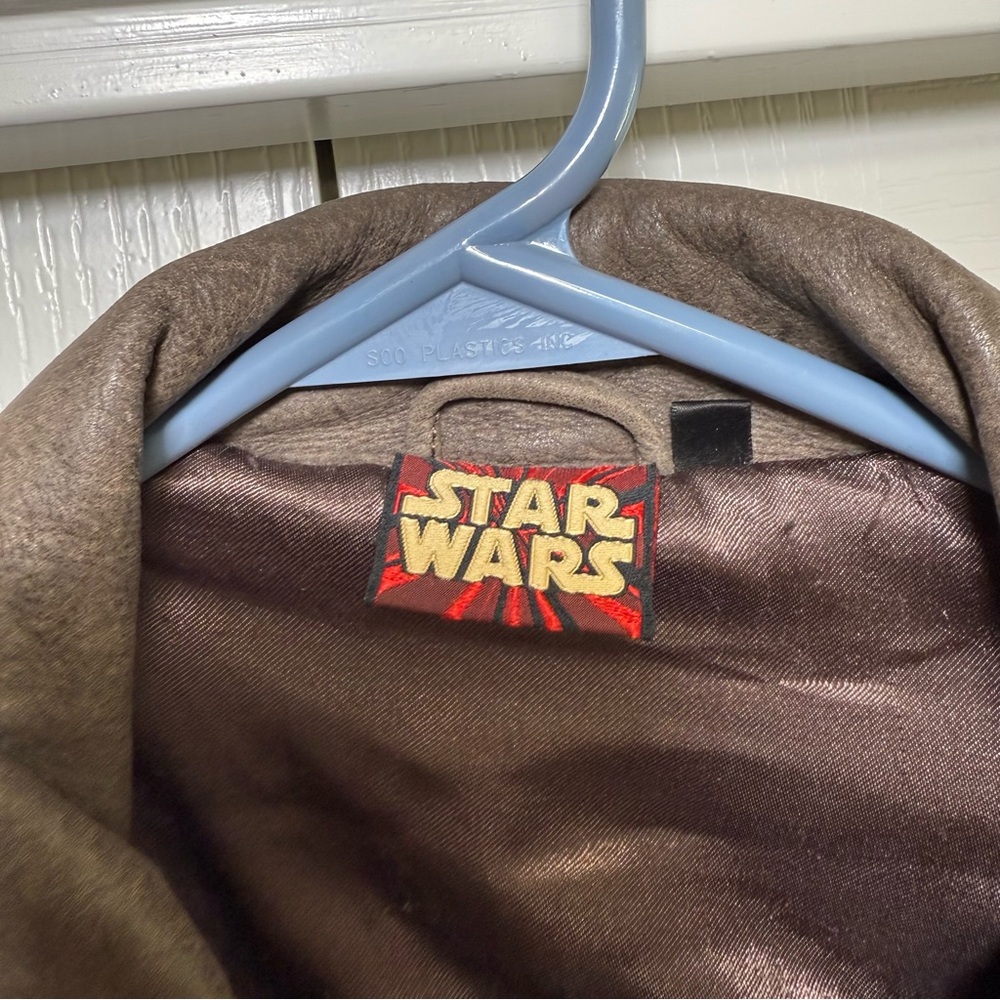 Star Wars Episode 1 Naboo Bravo Squadron Men's Leather Bomber Jacket XL - Picture 5 of 8